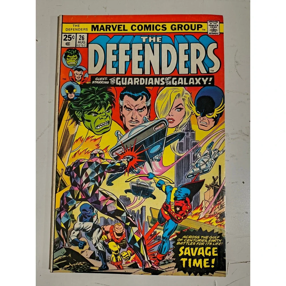 1975 Marvel Comics The Defenders #26 w/ Guardians of The Galaxy